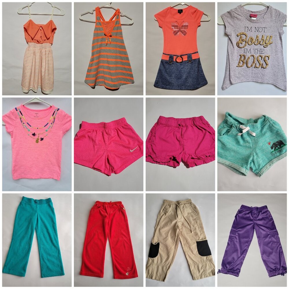 Girls' clothing size 4-6 (12 pieces)